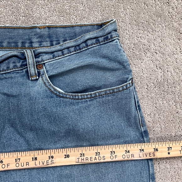 Levis 560 Jeans Men 44W 30L Blue Comfort Fit Relaxed Fit Light Wash Denim VTG - Picture 8 of 15